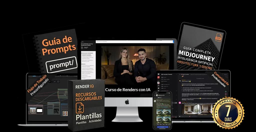 Muestra visual materiales del curso IA arquitectura