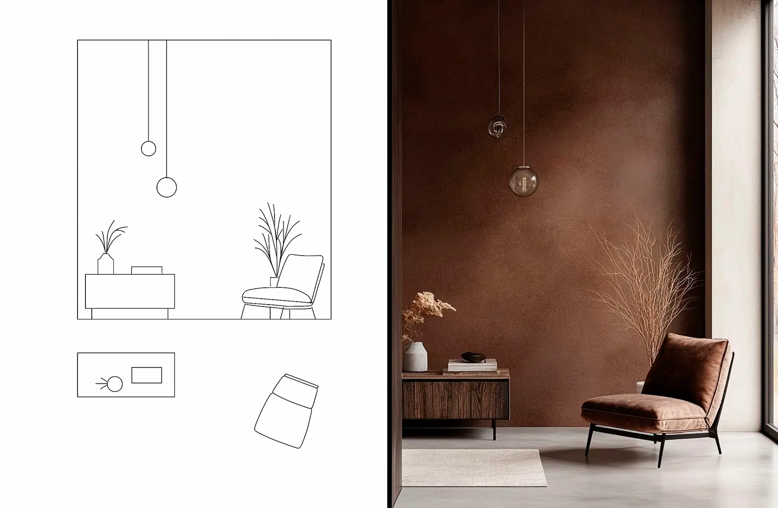 Foto de un espacio real Foto de un espacio real