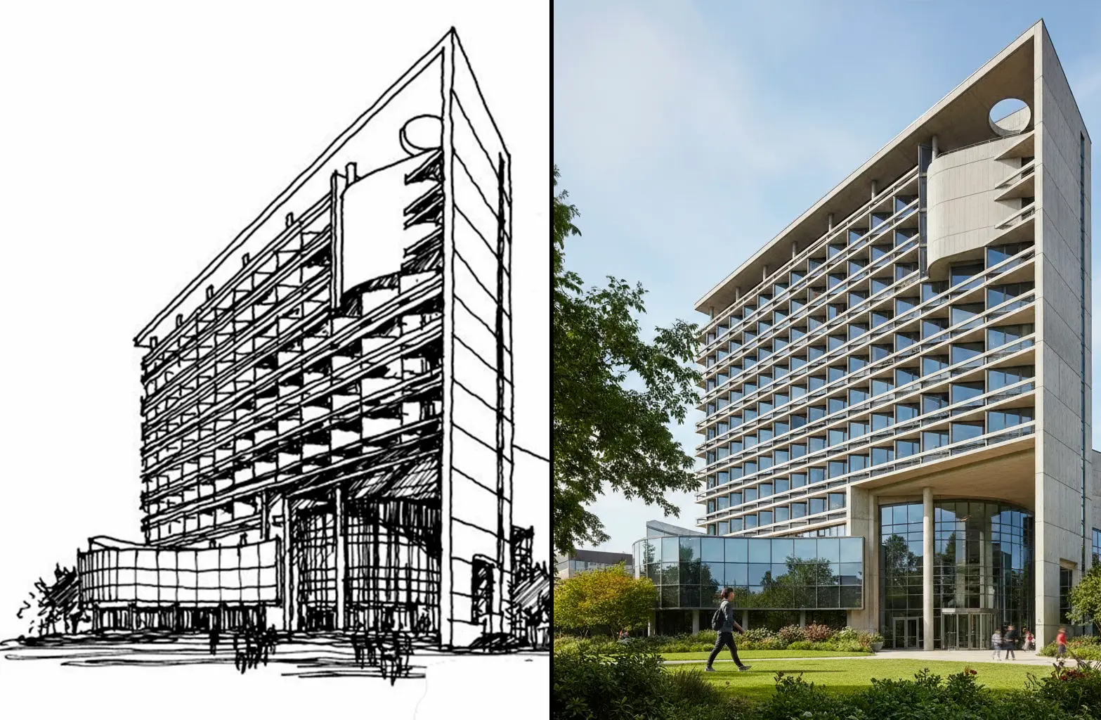 De boceto a render fotorrealista De boceto a render fotorrealista