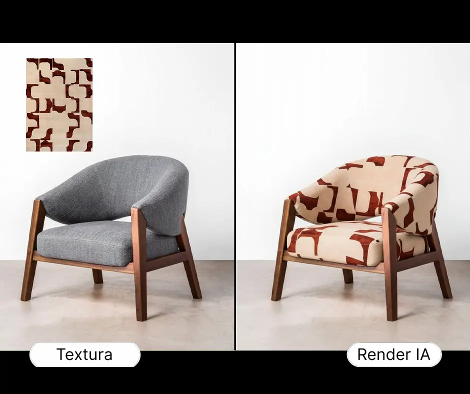 Render de sillon modelo 3D Render de sillon modelo 3D