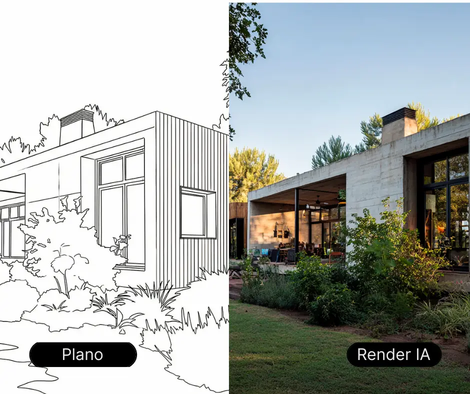 Render de plano sillon modelo 3D Render de plano sillon modelo 3D