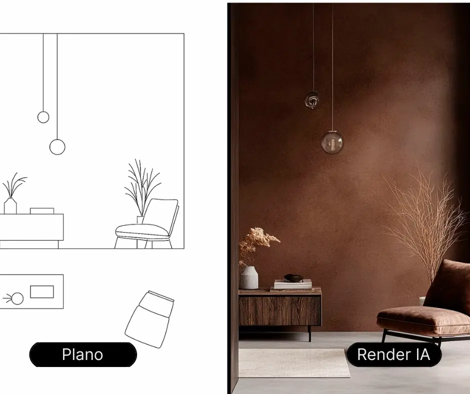Render de plano completo modelo 3D Render de plano completo modelo 3D